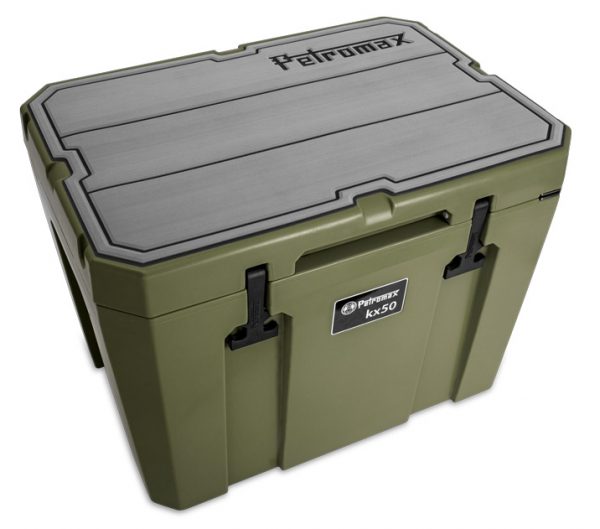 Petromax Haftauflage für Kühlbox in grau mit Linien für kx50