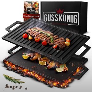 Rechteckige Gusseisen Grillplatte (33 cm)