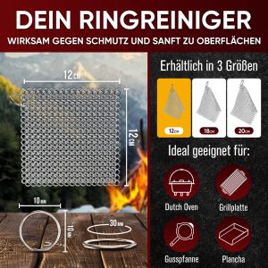 Edelstahl-Ringreiniger – Effektive & schonende Reinigung für Gusseisen